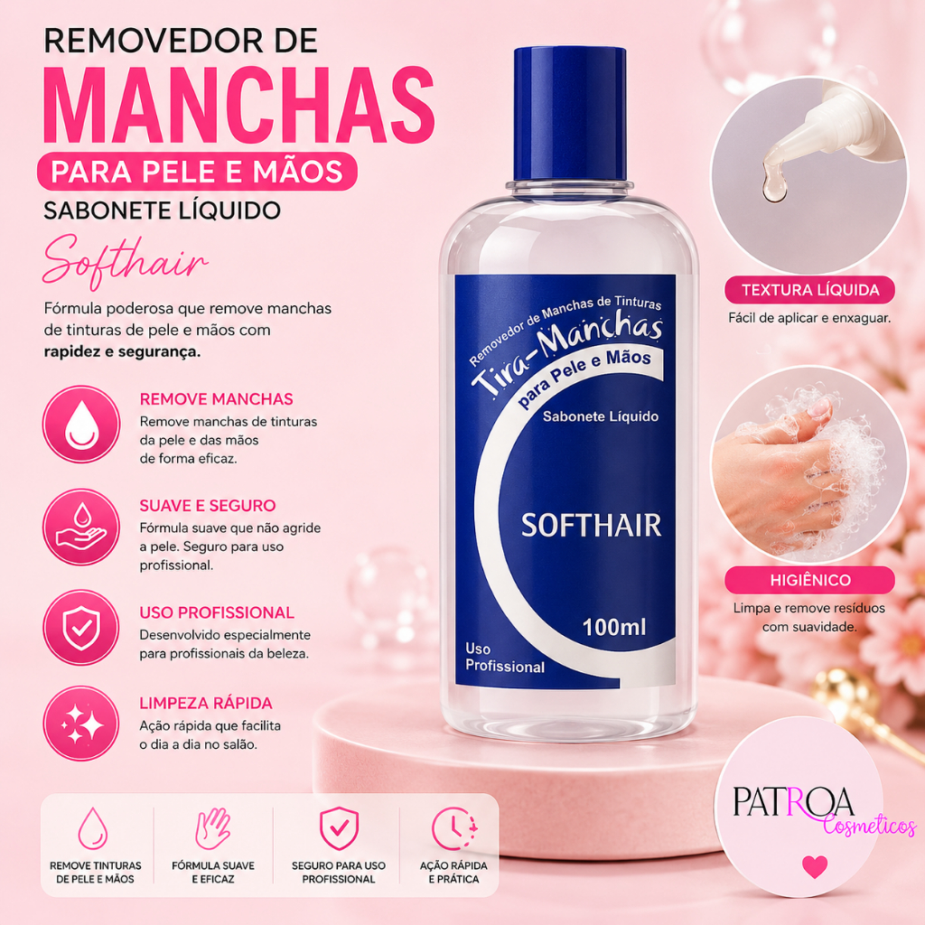 Removedor De Henna Tira Manchas Softhair
