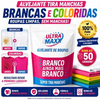 Percarbonato 100% Puro Tira Manchas Roupas Brancas e Coloridas