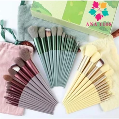 ANA1108 -12 Kits de 13 Conjunto Pincéis De Maquiagem Contorno Kabuki Profissional