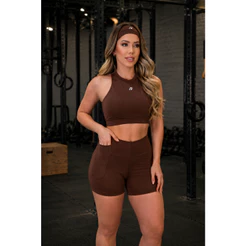 CONJUNTO fitness para academia - top e short com bolso