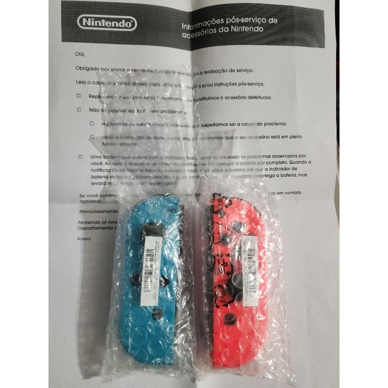 Leia o anúncio por gentileza Joy con Para Nintendo Switch Original Novo com Certificado Nintendo e Nota fiscal