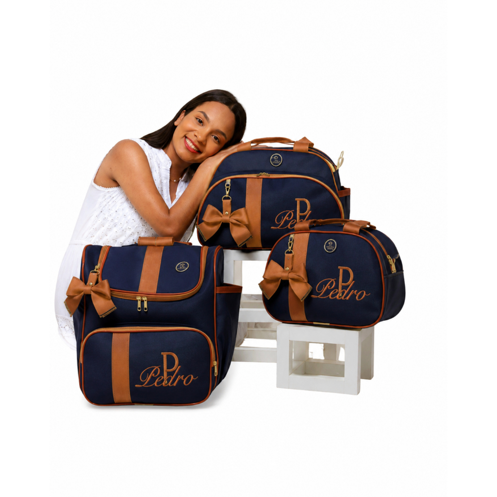 Bolsa Maternidade Personalizado Menino Menina Luxo