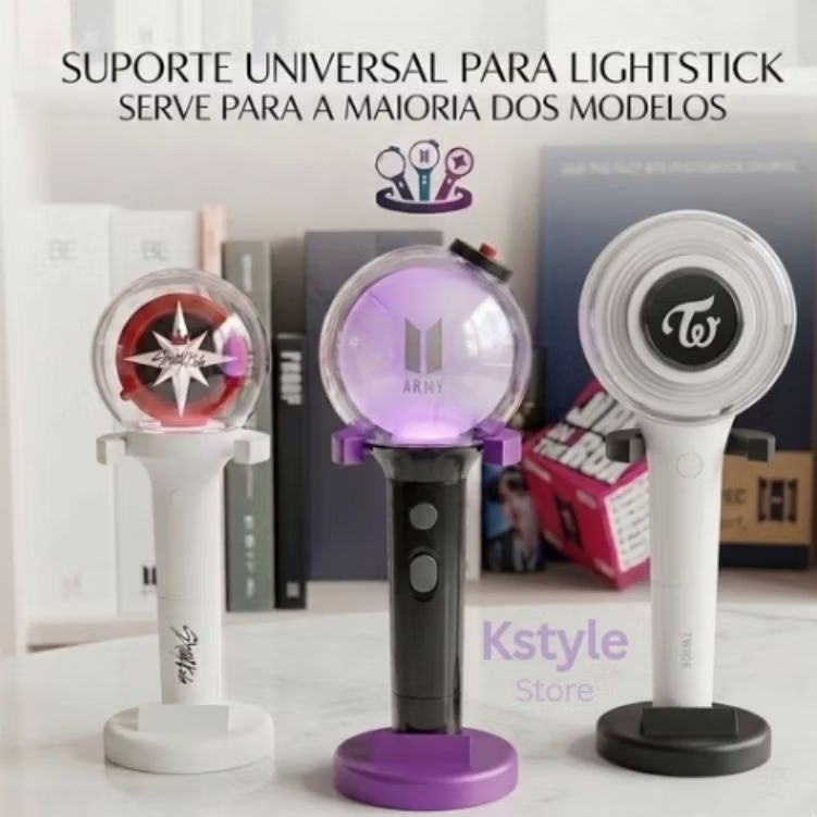 Suporte para Lightstick Kpop BTS Blackpink Stray Kids TXT TWICE | Display Base Decorativa Premium