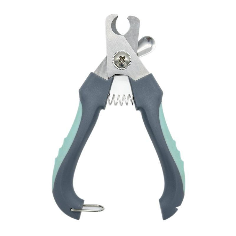 Alicate Cortador de Unhas Emborrachado Lâminas de Inox e Trava de Segurança Ideal para Cães e Gatos
