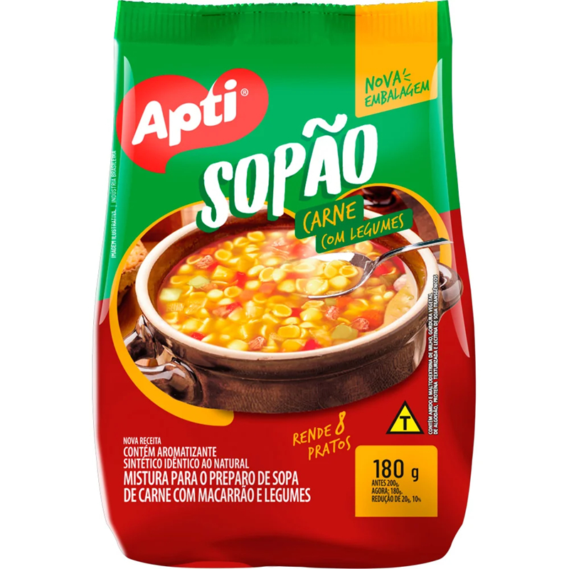 Sopão Apti Carne Com Legumes 180g