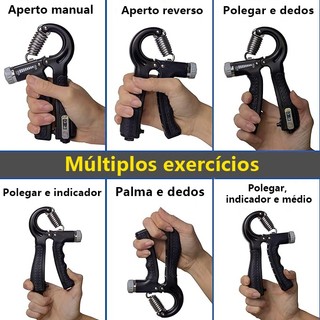 Dinamômetro Ajustável 5-60 kg - Fortalece Antebraço e Dedos