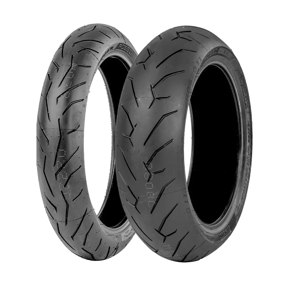 Par de Pneu Ninja 400 Ktm 390 Duke Pirelli Rosso Ii 110/70r-17 + 150/60r-17 Rosso Ii