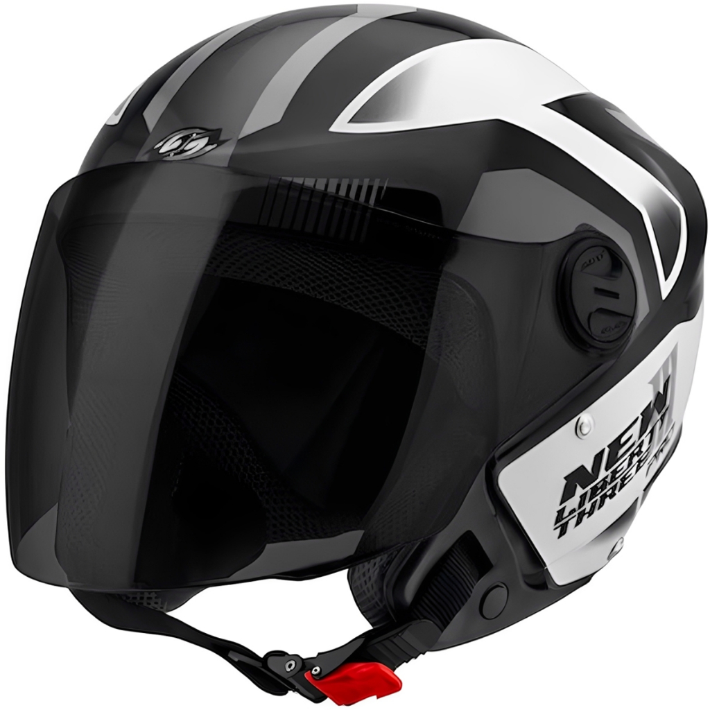 Capacete Moto Pro Tork New Liberty 3 Pro Cinza Brilhante Viseira Fumê Varias Cores