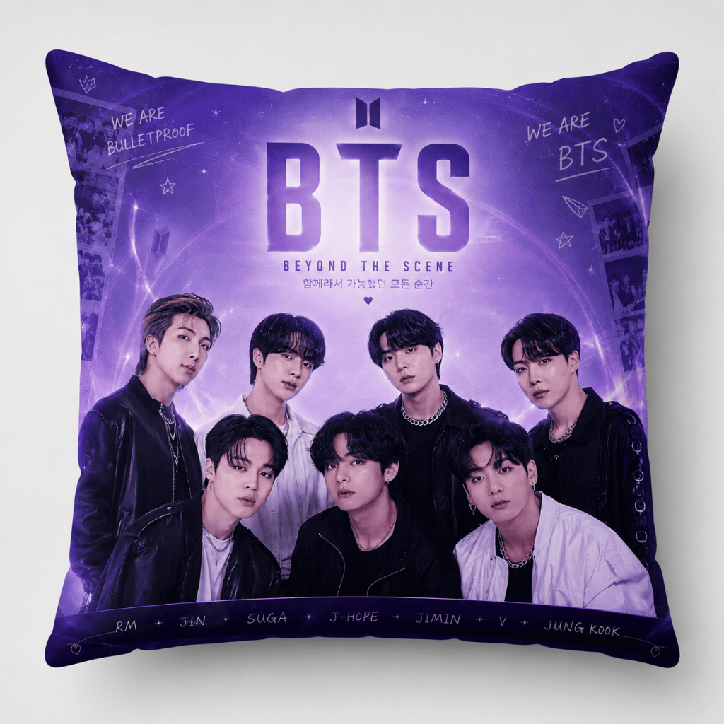 Capa de Almofada 40x40 - Tema Bts (mod2)
