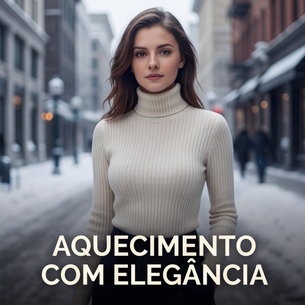 Blusa Cacharrel Tricot Modal Canelado Grosso Colada no Corpo Inverno Elegante