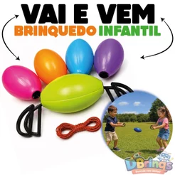 Vai e Vem Grande Brinquedo Divertido e Educativo Para Crianças Diversas Cores Menino Menina