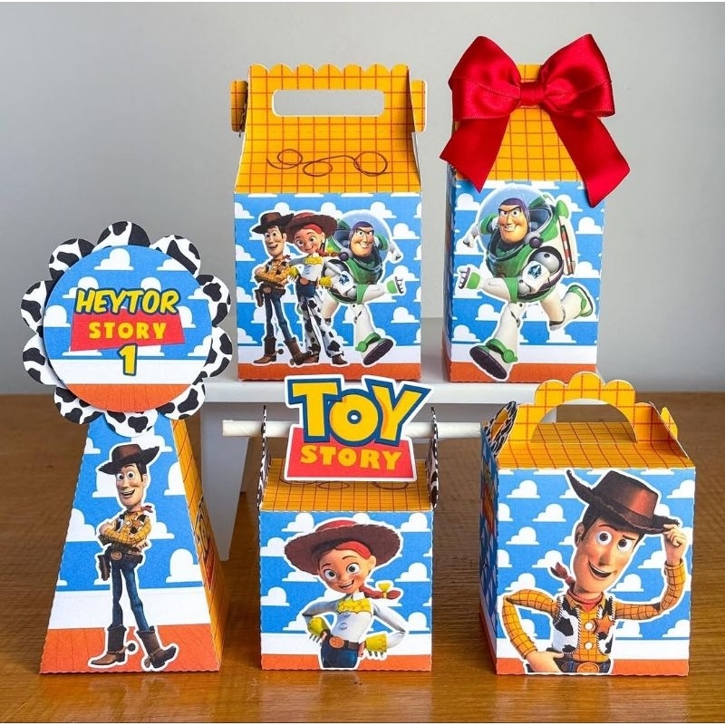 Kit Caixinhas Personalizadas Toy Story/SEMI MONTADAS/Lembrancinhas Para Aniversário Toy Story Menino