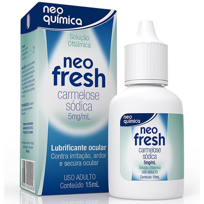 Colirio Çente de contato Neo Fresh 5Mg/Ml Solução Oftálmica 15Ml - Neo Quimica Varmelose Sodica