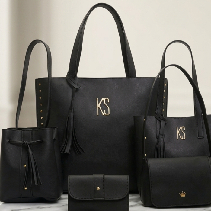 Kit Bolsas Femininas Sacola Tote Grande Bolsa Mini Bolsa Saco Bolsa Baguete Carteira