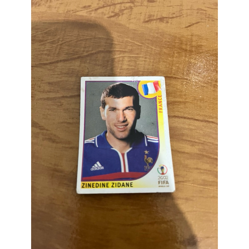 Figurinha Zinedine Zidane - Copa do Mundo de 2002