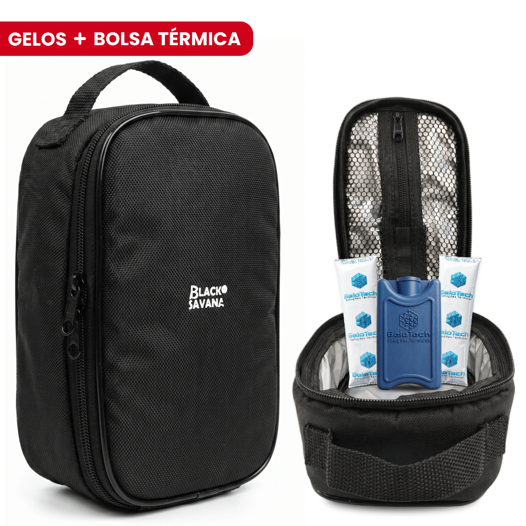 Bolsa Térmica com Gelo Reutilizável para Marmita Lancheira e Medicamentos | 2.5L Premium Pequena