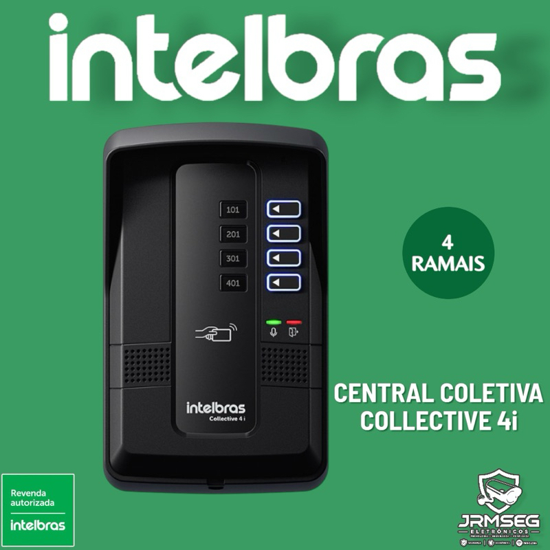 Collective 4i Central Coletiva  para Interfonia 4 Ramais Intelbras