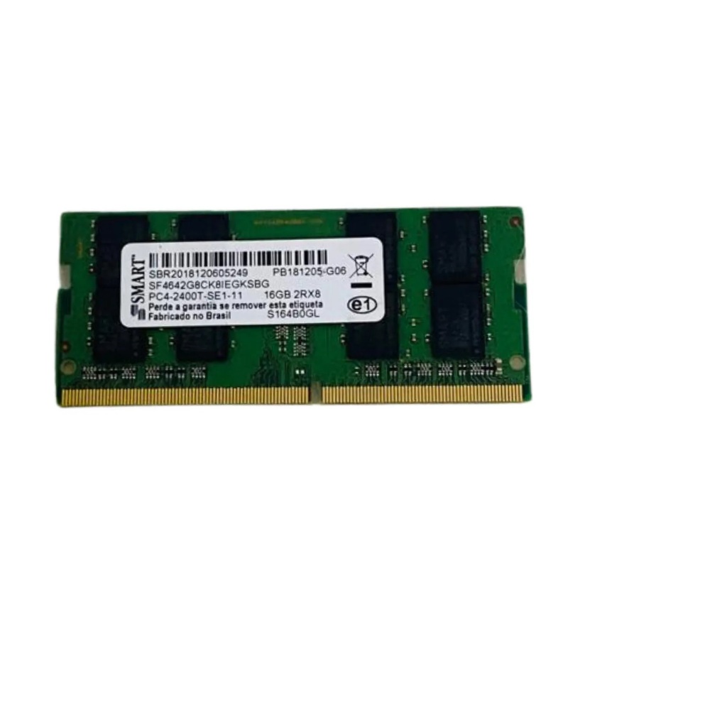 Memória Smart Note Ddr4 16gb 2400t Seminova Garantia E Nf