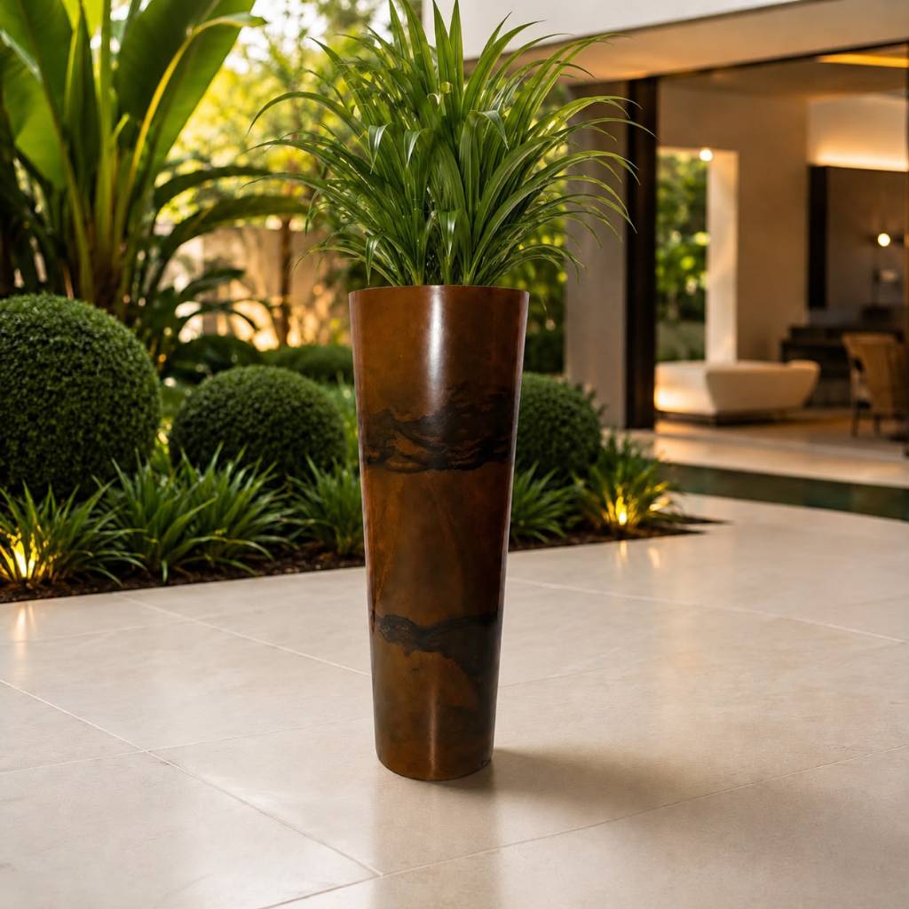 Vaso Decorativo alto para Plantas Polietileno moderno Coluna Ibiza 68cm Decoraçao, Sala, Jardim Outros..