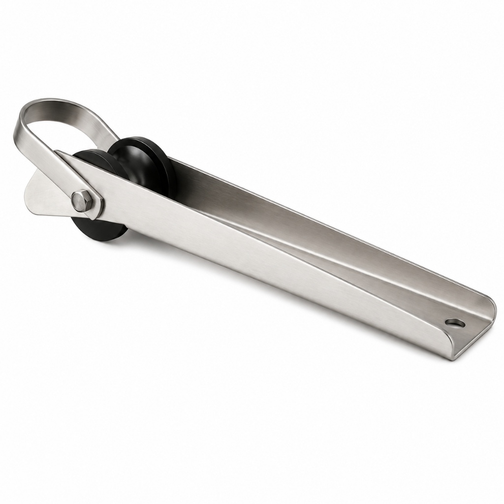Pulpito de Proa Lançador de Ancora Carrinho 40 cm em Aço Inox