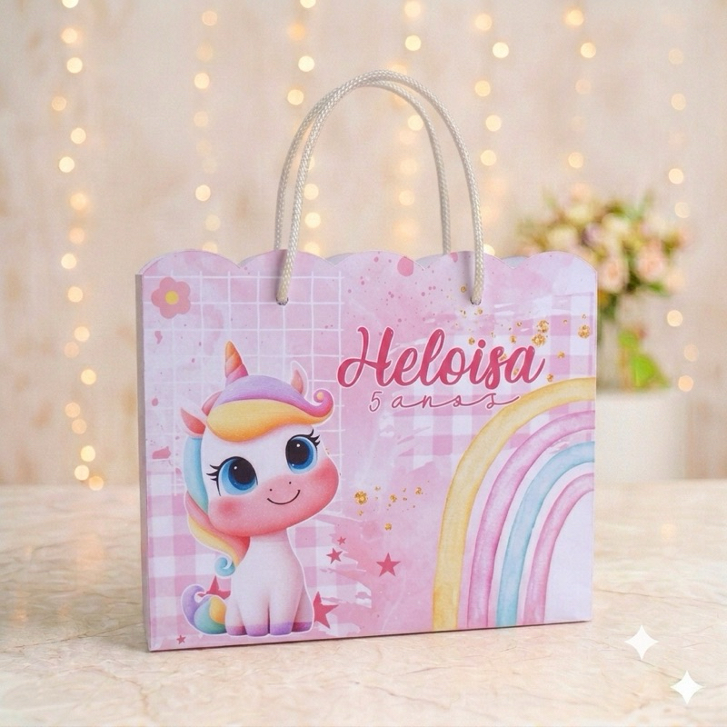 Sacolinha Unicórnio, Lembrancinha Unicórnio, Kit Festa Unicórnio,Personalizados Unicórnio