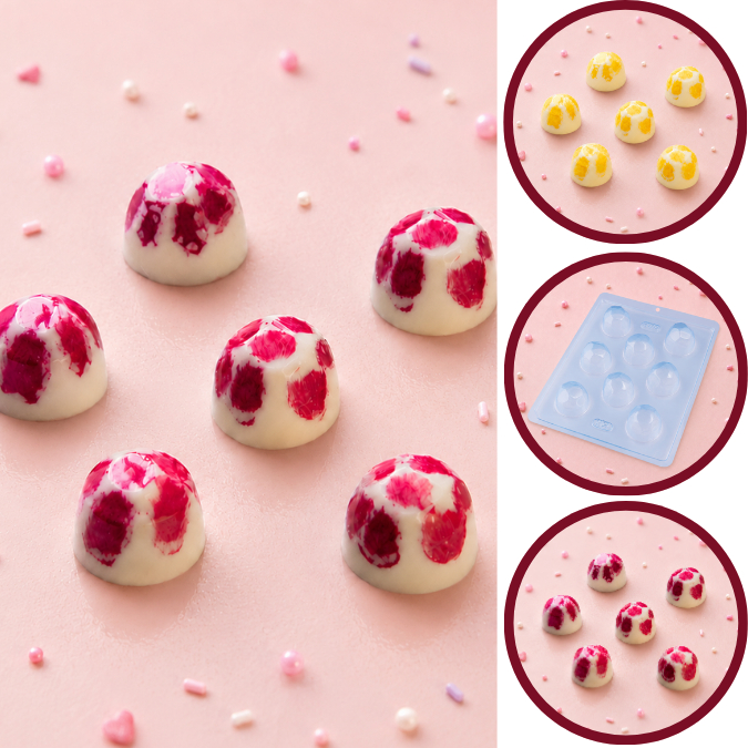 1~10 Forma Simples Trufa Marcada 92-(A1) em Acetato BWB Para Bombom e Doces de Chocolate e Confeitaria. (CHOCO)