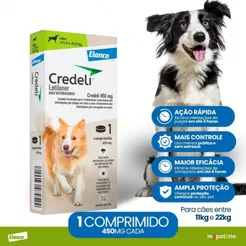Credeli Elanco 450 mg para Cães de 11 a 22 Kg - 1 Comprimido