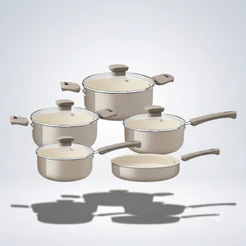 Jogo de panelas tramontina ceramica 5 peças antiaderente veronese