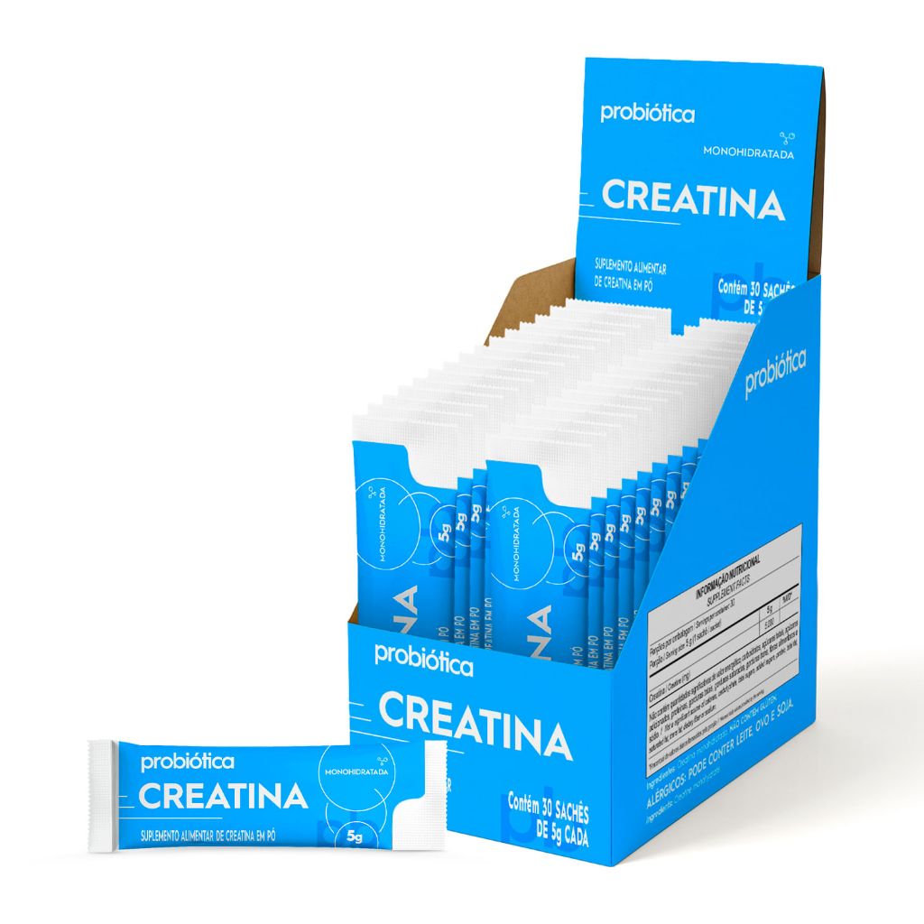 Creatina Monohidratada  Probiótica  (30 sachês de 5g)