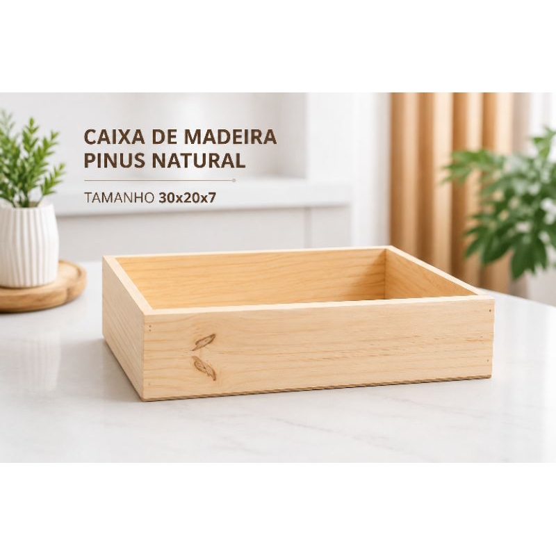 Caixote de madeira pinus, Cesta de café da manhã , decoração, artesanato, presentes ideal para cestas