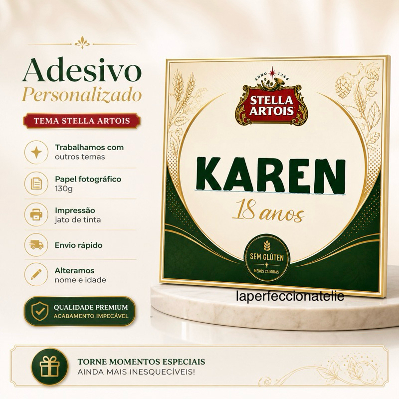Adesivo Personalizado Boteco Cervejas kit 20/30/40/50 un Festa Boteco Adesivo Cerveja