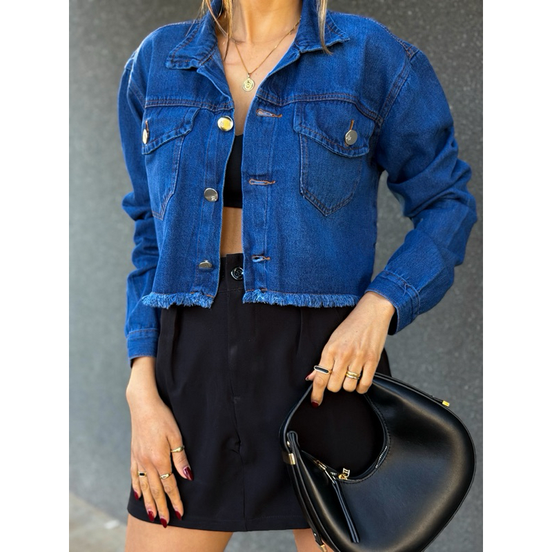 ZOEYA modern chic 201 jaqueta jeans feminina casaco blusa casaco bulsas feminina de frio manga longa