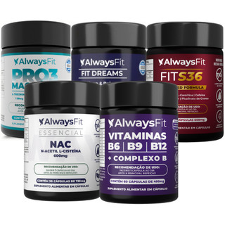 Kit NAC + Pro3Magnésio + Complexo B + FitS36 + FitDreams
