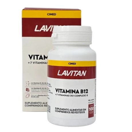 Vitamina B12 LAvitan Complexo B c/100 Comprimidos - Cimed