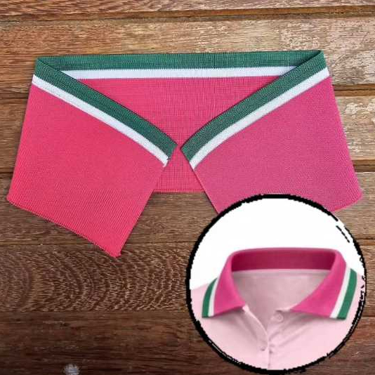 Gola para camisa poliester Gola Polo Ribana 40cm