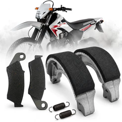 Patim Lona Freio + Pastilha de Freio XR250 TORNADO XR200 1994 Até 2008 + Mola