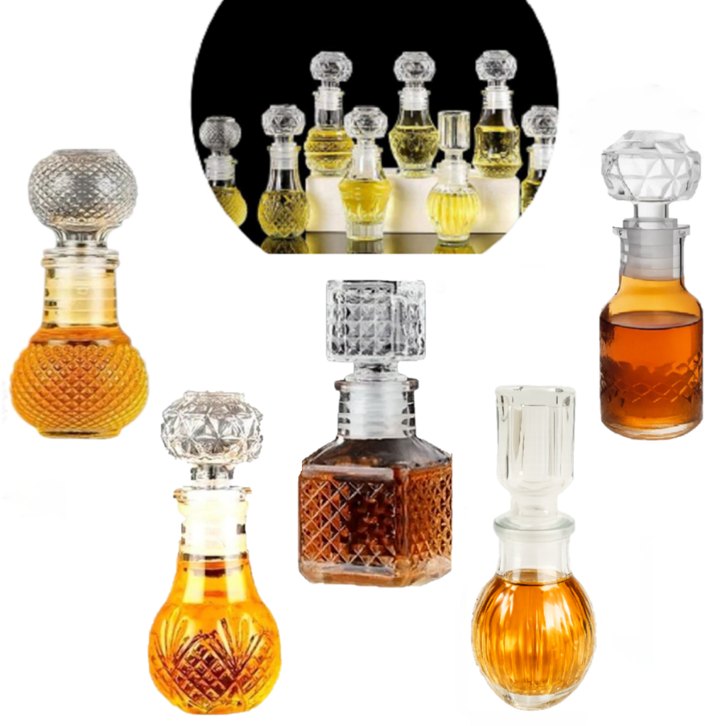 Kit 10 Mini Licoreira Garrafa De Vidro C/ Tampa 50 Ml.