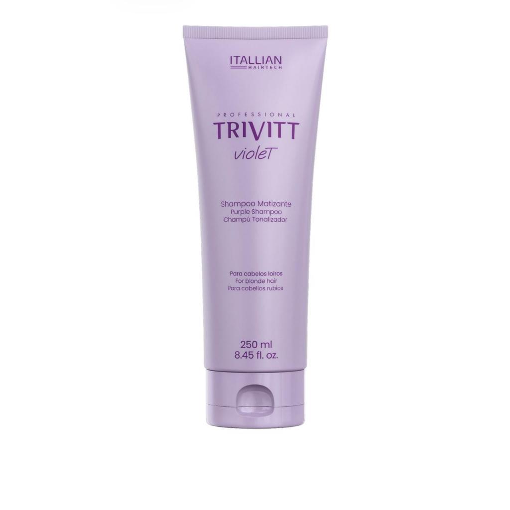 Shampoo Matizante Trivitt 250ml Itallian Hairtech Violet