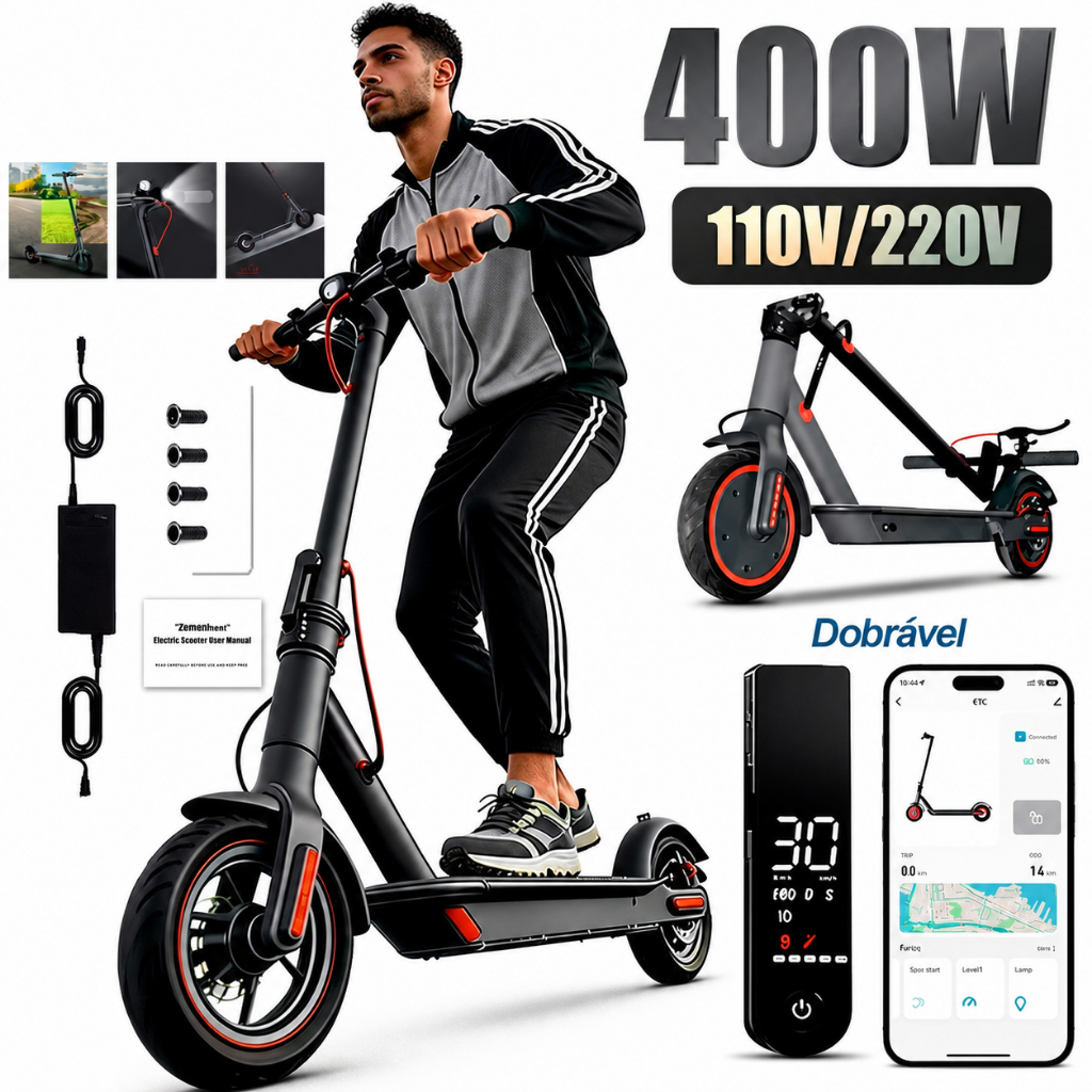 400W Adult Electric Scooter – High Speed, Long Battery and Supports Up to 150kg