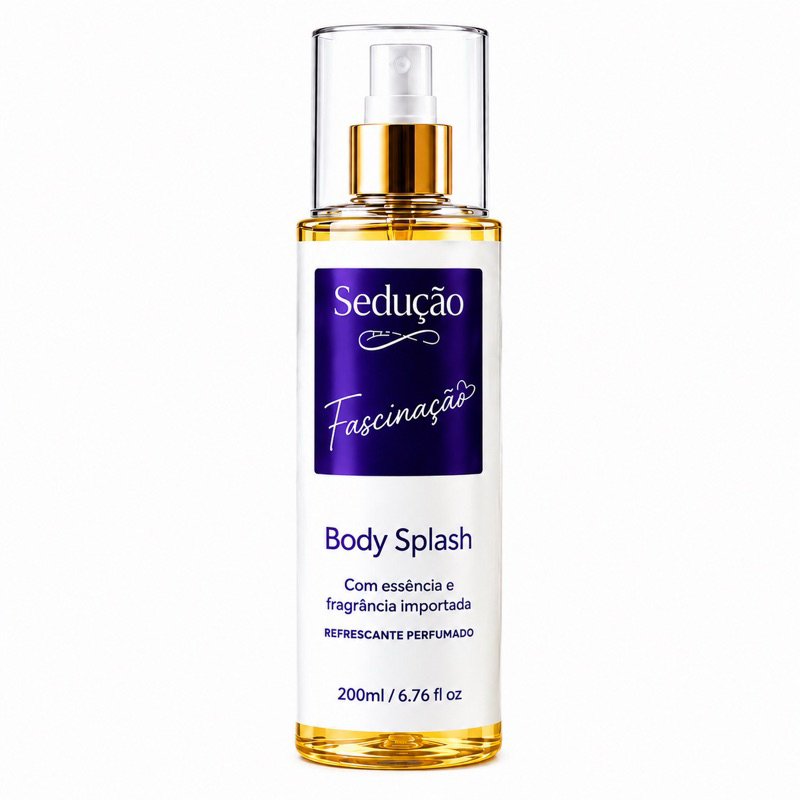 Body Splash Fascinação Sedução 200ml | Fragrância Marcante e Sofisticada