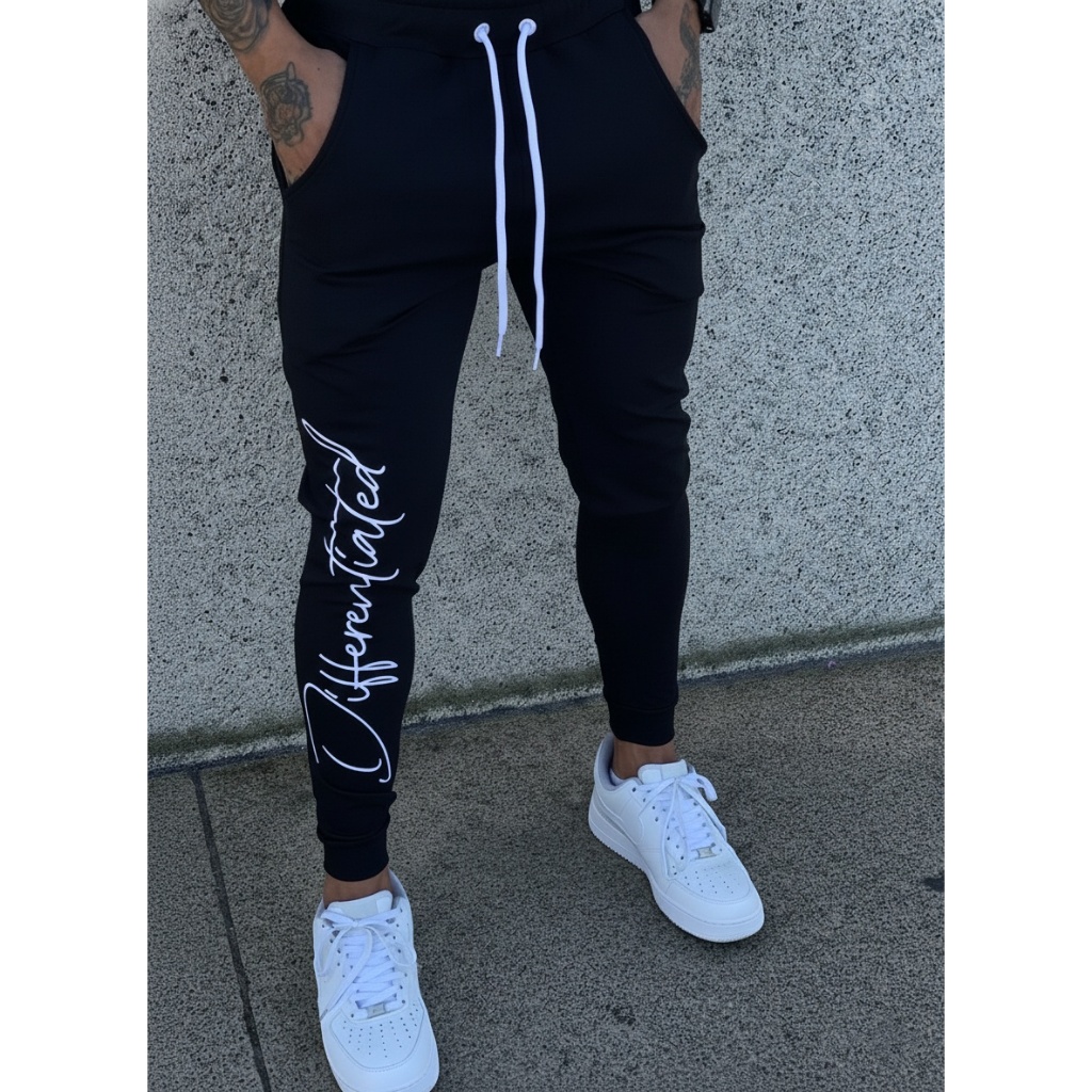 Calça Jogger Masculina Moletom Leve com Cordão Ajustável, Elásticos na cintura Ilhós Reforçados e Punhos na Barra