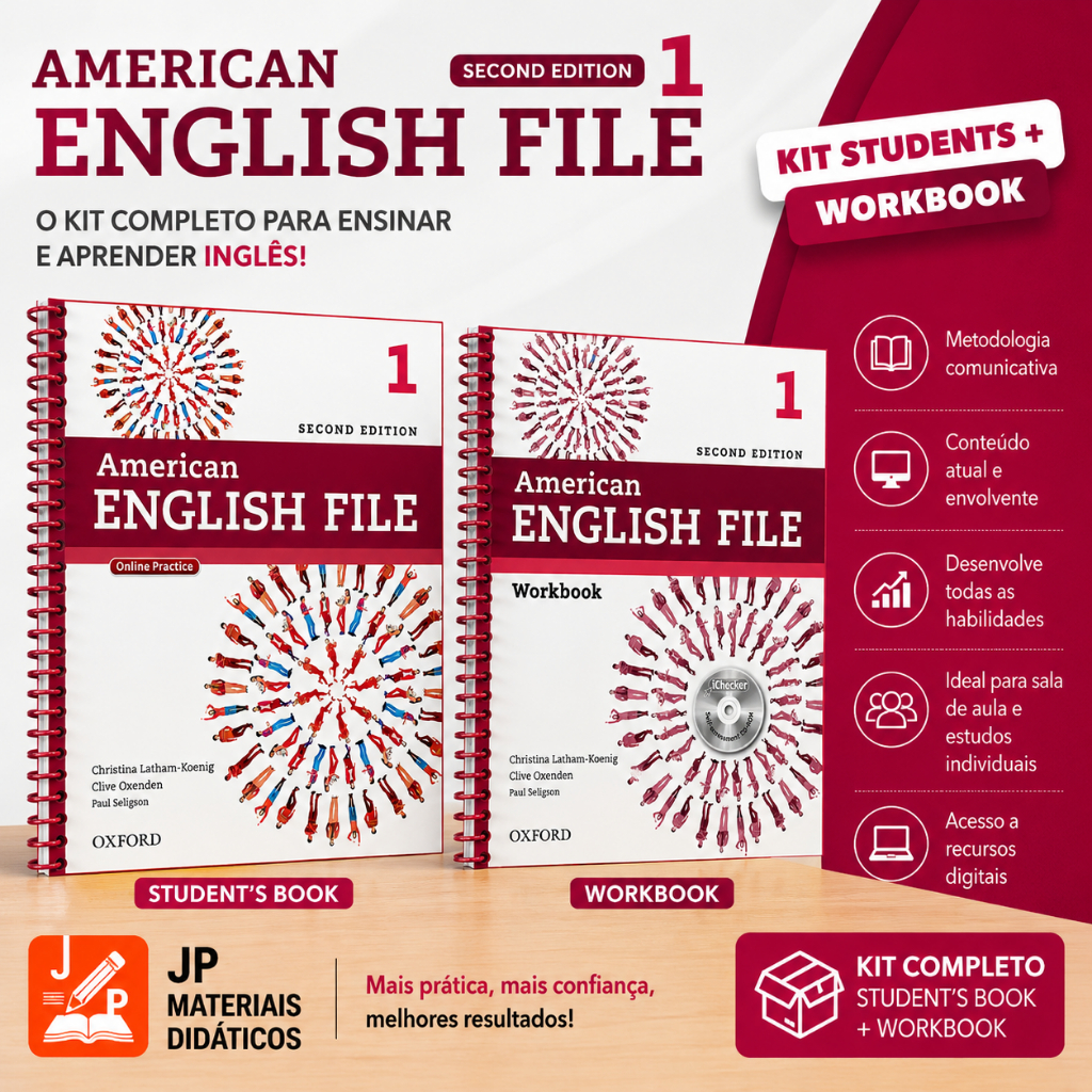 KIT AMERICAN ENGLISH FILE 1 – SECOND EDITION WITH Online Practice + Presentation Tools