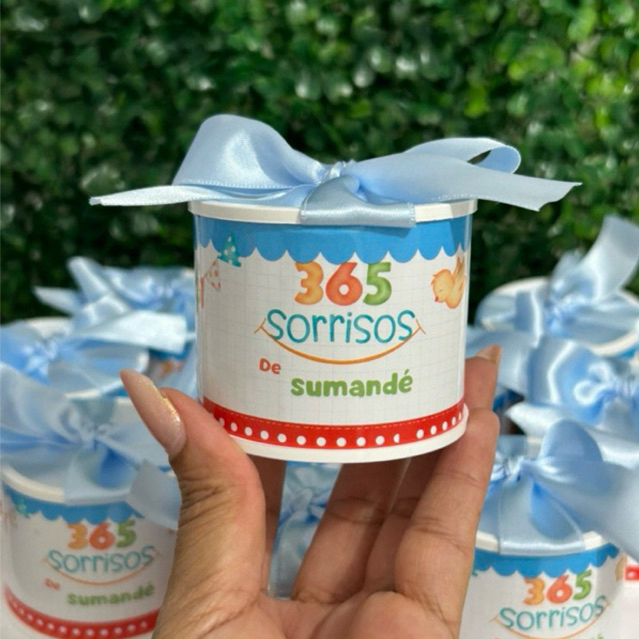 Kit tubolatas personalizadas 365 sorrisos• Lembrancinha maternidade | batizado | aniversário | chá de bb • 5x6