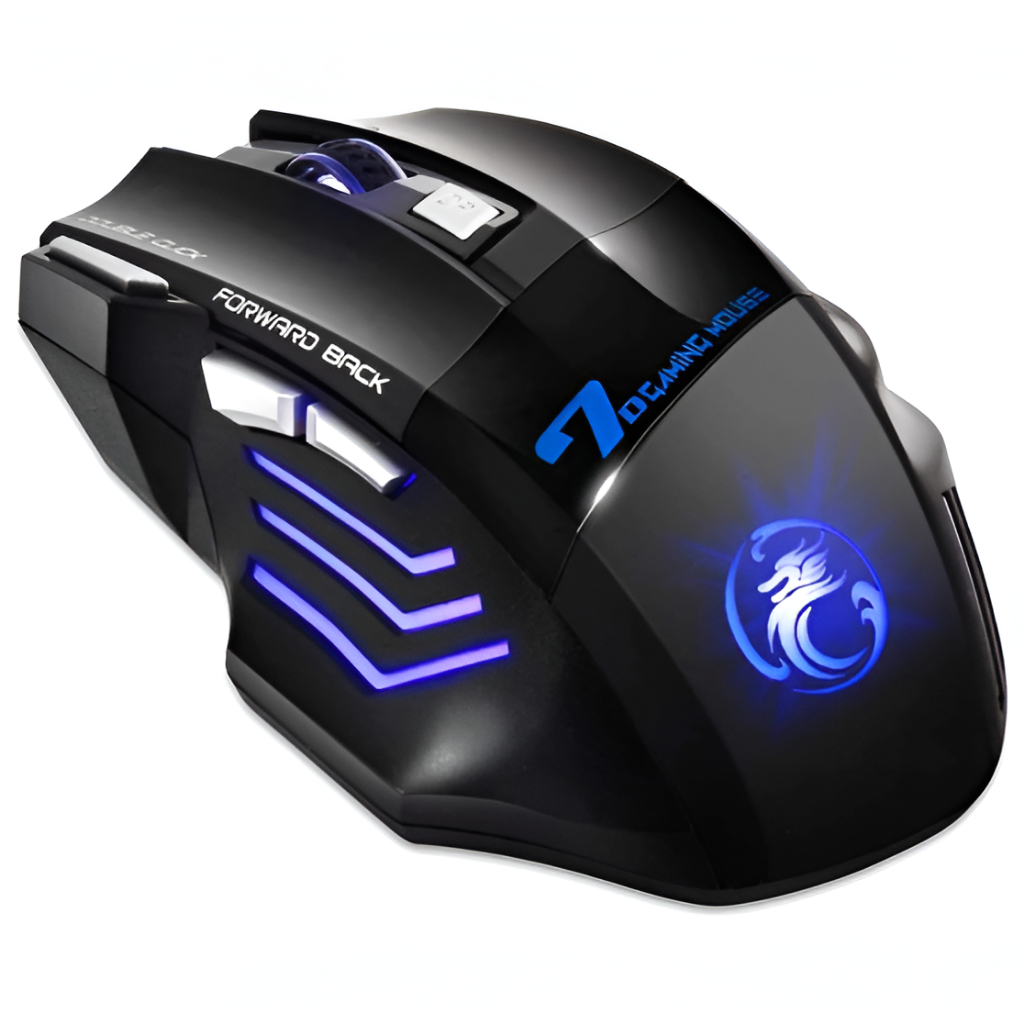 Mouse Gamer Laser X7 2400dpi Led Rgb Usb 7 Botões Profissional Original