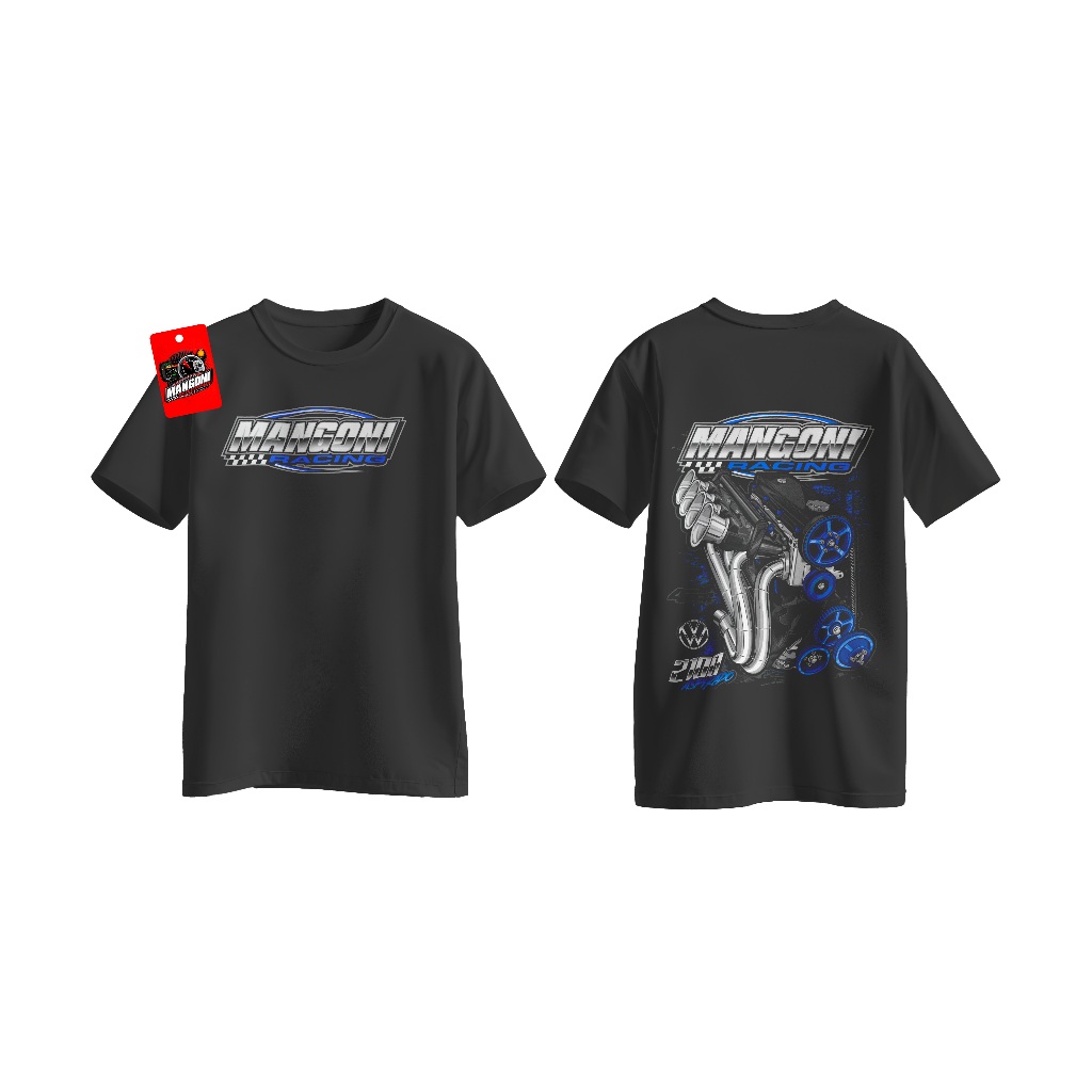 Camiseta Edição Motores Mangoni Racing Azul 2100 Aspirado