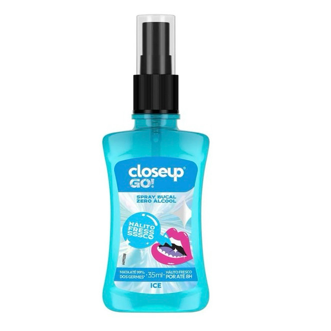 Spray Bucal Close up Go! ICE Zero Álcool 35ml -  Desenhos Váriados