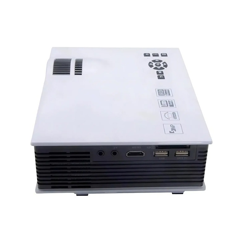 Projetor Wifi Celular Tablet Espelhamento HD Video HDMI UC68 Branco — imagem 2 de 2