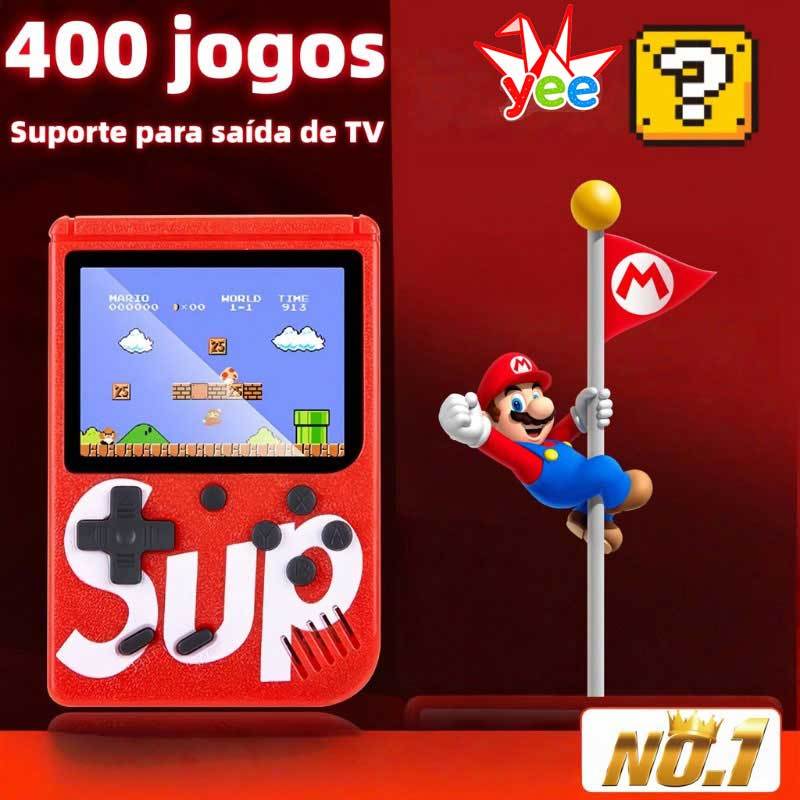 🔥 Mini Vídeo Game Nintendo Vídeo Portátil 400 Jogos Sup Retrô Clássicos Antigos