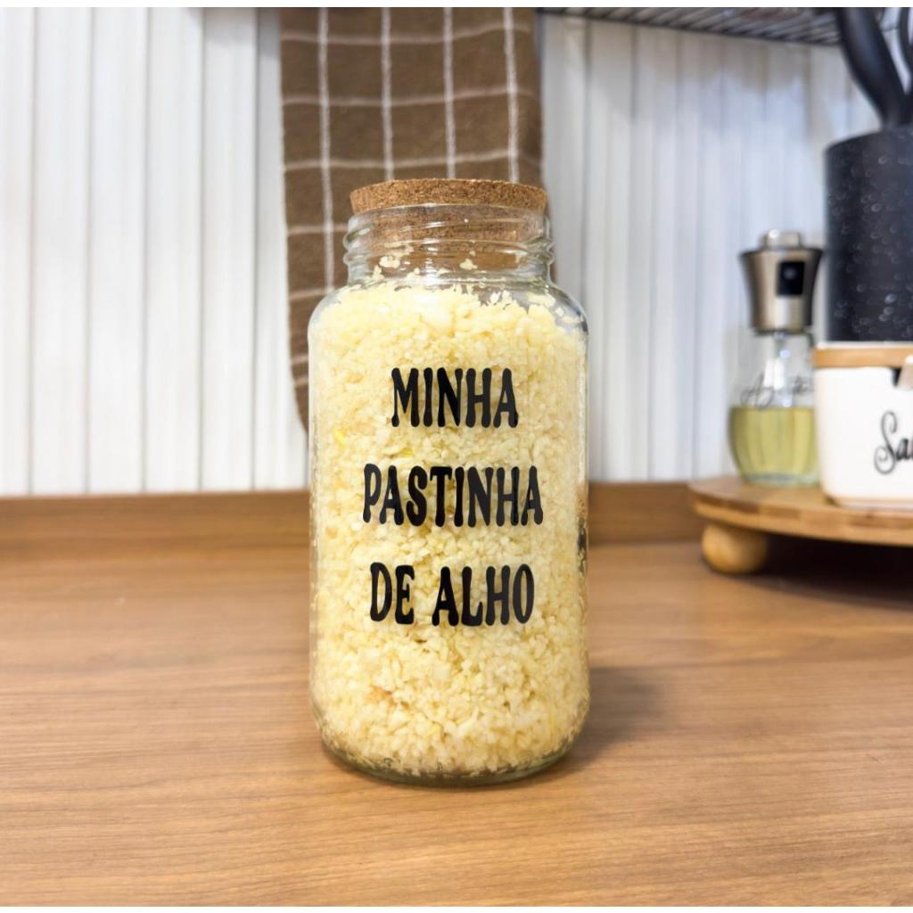 Porta-alho: minha pastinha de alho - pote