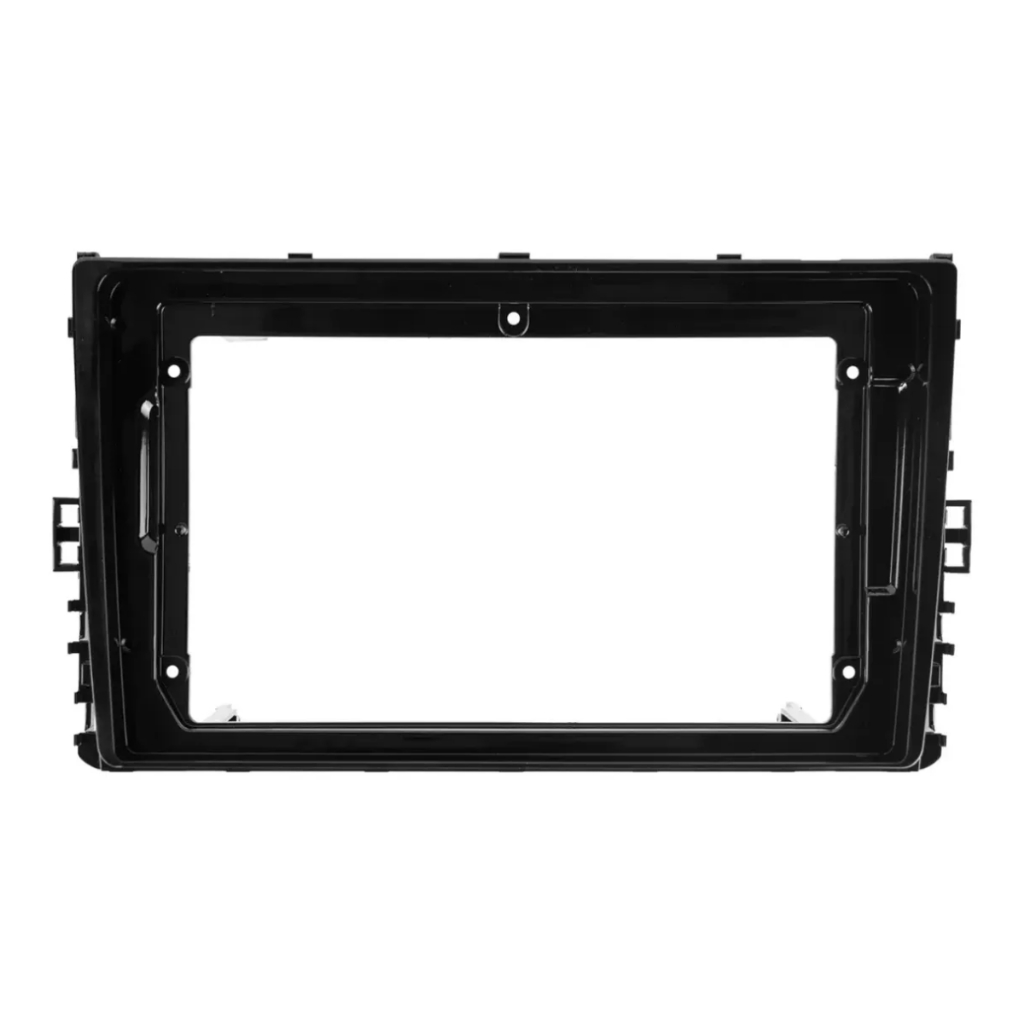 Moldura Painel 9" Volkswagen Polo Virtus T-Cross Para Central Multimídia